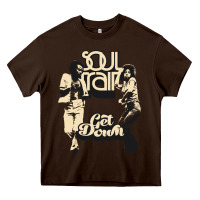 Chocolate Brown soul train Heavy Core Tee - tuanDangUi
