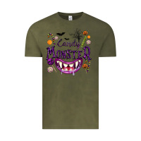 Vintage Olive Candy Monster Vintage Tee - texasbilliewilder