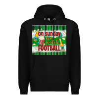 Black on sunday we watch football tumbler Premium Hoodie - BundleAndBundleShop