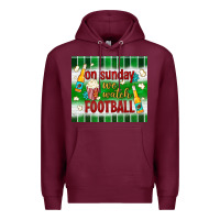 Burgundy on sunday we watch football tumbler Premium Hoodie - BundleAndBundleShop