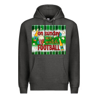 Charcoal Heather on sunday we watch football tumbler Premium Hoodie - BundleAndBundleShop