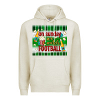 Oatmeal Heather on sunday we watch football tumbler Premium Hoodie - BundleAndBundleShop