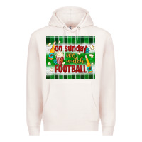 Pale Pink on sunday we watch football tumbler Premium Hoodie - BundleAndBundleShop