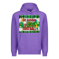 Purple on sunday we watch football tumbler Premium Hoodie - BundleAndBundleShop