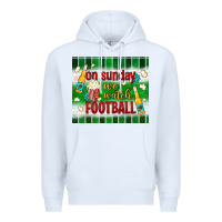 On Sunday We Watch Football Tumbler Premium Hoodie | Teevron