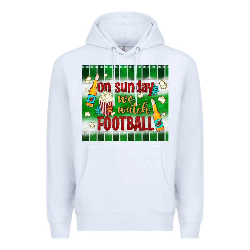 On Sunday We Watch Football Tumbler Premium Hoodie by BundleAndBundleShop | Teevron