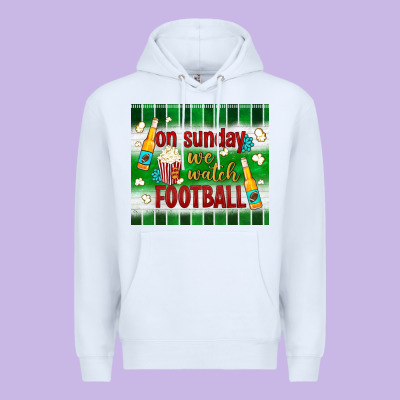 On Sunday We Watch Football Tumbler Premium Hoodie Designed By Bundleandbundleshop