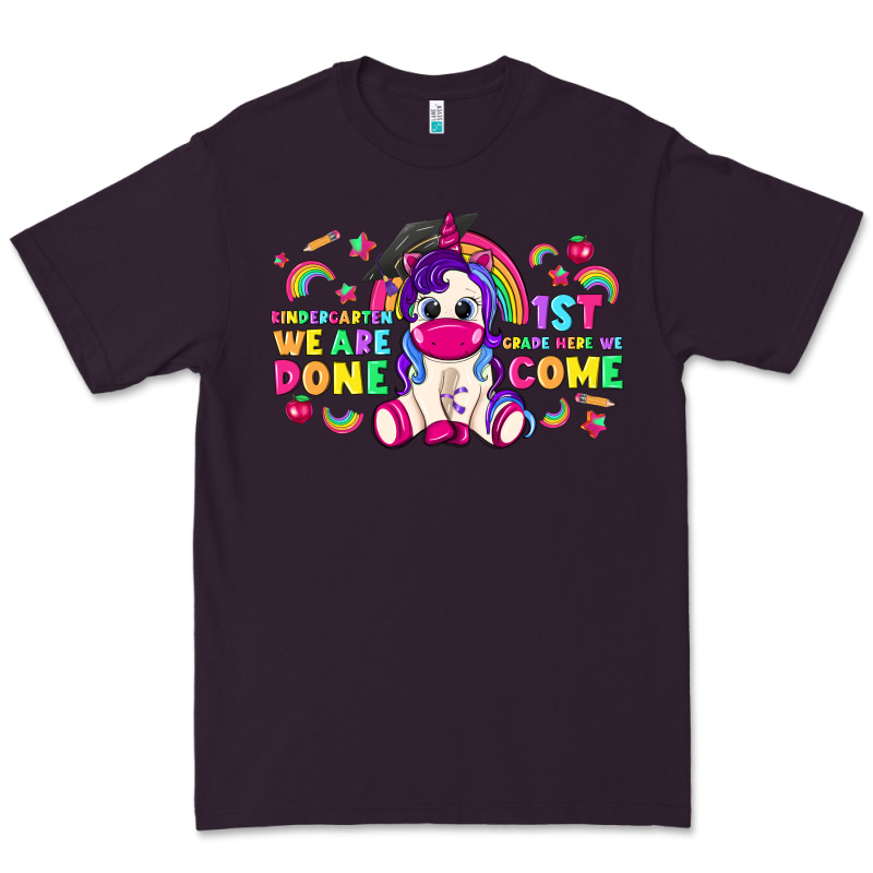 Kindergarten We Are Done 1st Here We Come With Uni Premium Tee by RanaPortraitStore | Teevron