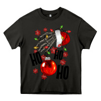 Asphalt Ho ho ho skeleton Heavy Core Tee - NancyCooperArtShop