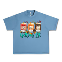 Pebble Blue Candles with Fall Getting Lit Urban Heavy Tee - texasbilliewilder