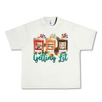 Pistachio Candles with Fall Getting Lit Urban Heavy Tee - texasbilliewilder