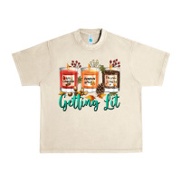 Sandshell Candles with Fall Getting Lit Urban Heavy Tee - texasbilliewilder