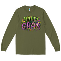 Army Green mardi gras Long Sleeve Tee - CowGirlArtShop