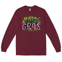 Burgundy mardi gras Long Sleeve Tee - CowGirlArtShop