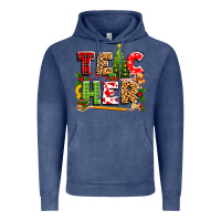 Vintage Denim teacher christmas Vintage Hoodie - texasbilliewilder