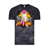 Cloud Black Halloween Cowgirl Costumes Vintage Tee - texasbilliewilder