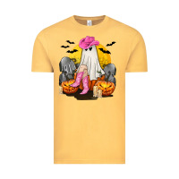 Vintage Mustard Halloween Cowgirl Costumes Vintage Tee - texasbilliewilder
