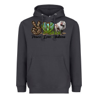 Smoke Leopard Peace Love Baboon Heavyweight Hoodie - LillyAllenDesigns