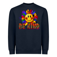 Navy Be kind pride Heavyweight Sweatshirt - FaDigitalArtStudio