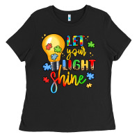 Black let your light shine Ladies Tee - LillyAllenDesigns