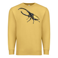 Antique Gold Hercules Beetle Side Premium Sweatshirt - LillyAllenDesigns