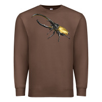 Chestnut Hercules Beetle Side Premium Sweatshirt - LillyAllenDesigns
