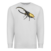 Dove Grey Hercules Beetle Side Premium Sweatshirt - LillyAllenDesigns