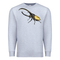 Heather Grey Hercules Beetle Side Premium Sweatshirt - LillyAllenDesigns