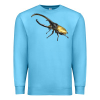 Ocean Blue Hercules Beetle Side Premium Sweatshirt - LillyAllenDesigns