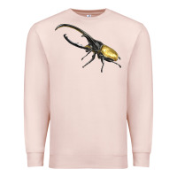 Pale Pink Hercules Beetle Side Premium Sweatshirt - LillyAllenDesigns