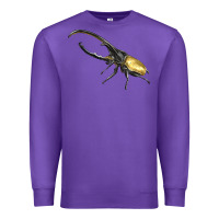 Purple Hercules Beetle Side Premium Sweatshirt - LillyAllenDesigns