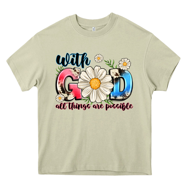 With God All Things Are Possible Heavy Core Tee by MaliasSmallBusiness | Teevron