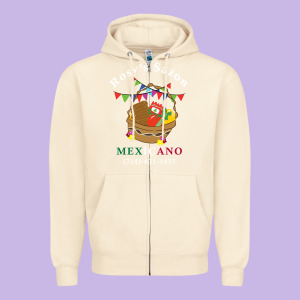 Logo For Rosys Saon Mexicano Zipper Hoodie Designed By Cowhidedigitalart