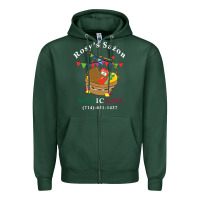 Sports Green logo for rosys saon mexicano Zipper Hoodie - CowhideDigitalArt
