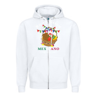 White logo for rosys saon mexicano Zipper Hoodie - CowhideDigitalArt
