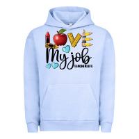 Pigment Grape Ice love my job teacher life Urban Hoodie - BarkalooDesign