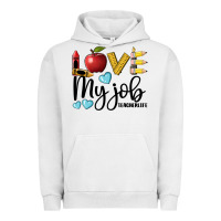 Pigment Lunar Rock love my job teacher life Urban Hoodie - BarkalooDesign