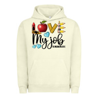 Pigment Pistachio love my job teacher life Urban Hoodie - BarkalooDesign