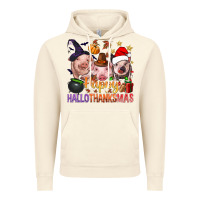 Vintage Artic Happy Hallothanksmas Pigs Vintage Hoodie - NancyCooperArtShop