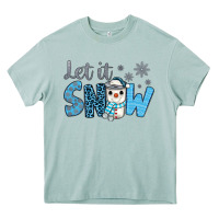 Arona let it snow snowman coffee Heavy Core Tee - JahusDesignShop