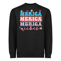 Black Merica vibes Heavyweight Sweatshirt - FaDigitalArtStudio