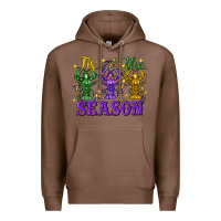 Chestnut Tis The Season Crawfish Mardi Gras Premium Hoodie - FaDigitalArtStudio