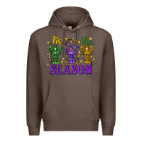 Coffee Tis The Season Crawfish Mardi Gras Premium Hoodie - FaDigitalArtStudio