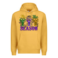 Mustard Tis The Season Crawfish Mardi Gras Premium Hoodie - FaDigitalArtStudio