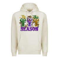 Oatmeal Heather Tis The Season Crawfish Mardi Gras Premium Hoodie - FaDigitalArtStudio