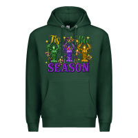 Sports Green Tis The Season Crawfish Mardi Gras Premium Hoodie - FaDigitalArtStudio