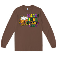 Chestnut mardi gras drinking team 12 inches 300 dpi Long Sleeve Tee - CowGirlArtShop