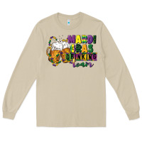 Mushroom mardi gras drinking team 12 inches 300 dpi Long Sleeve Tee - CowGirlArtShop