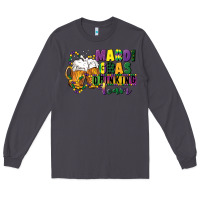 Smoke mardi gras drinking team 12 inches 300 dpi Long Sleeve Tee - CowGirlArtShop