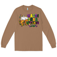 Toasted Coconut mardi gras drinking team 12 inches 300 dpi Long Sleeve Tee - CowGirlArtShop